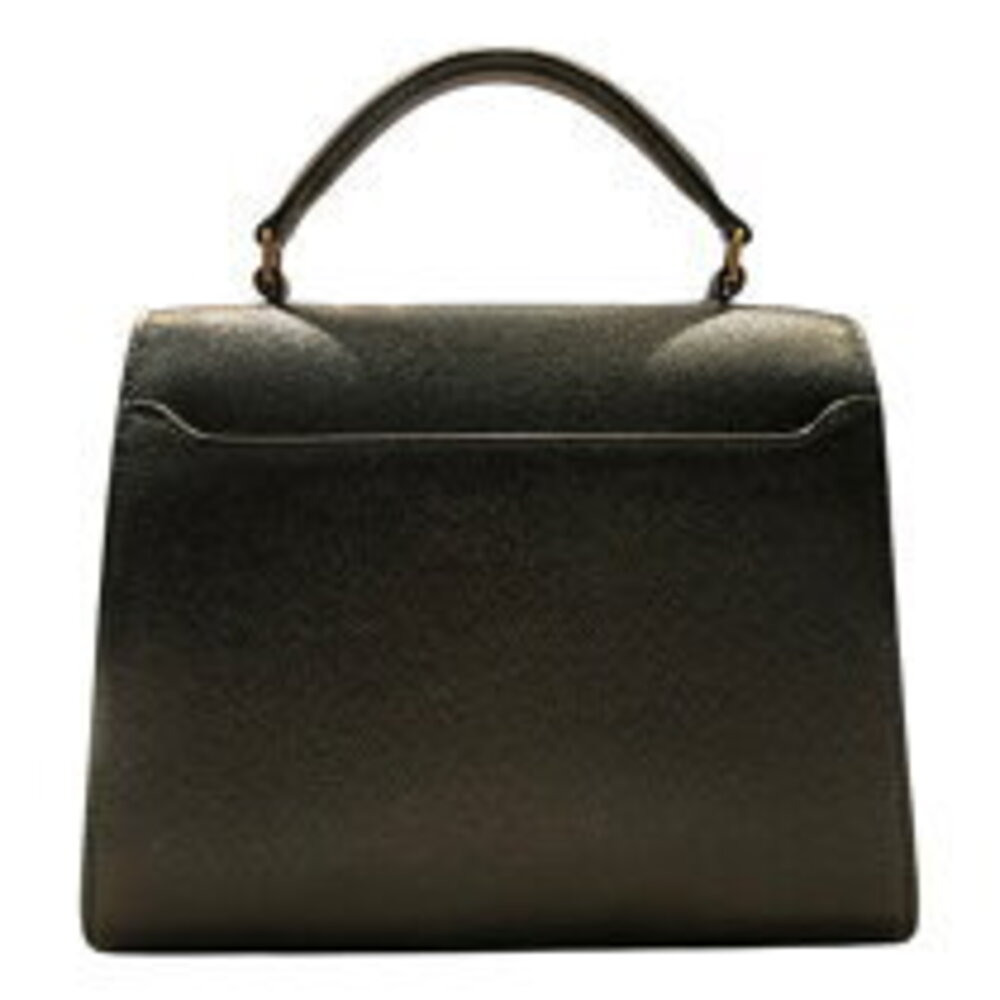 Saint Laurent Cassandra Top Bag Leather Shoulder Handle Black